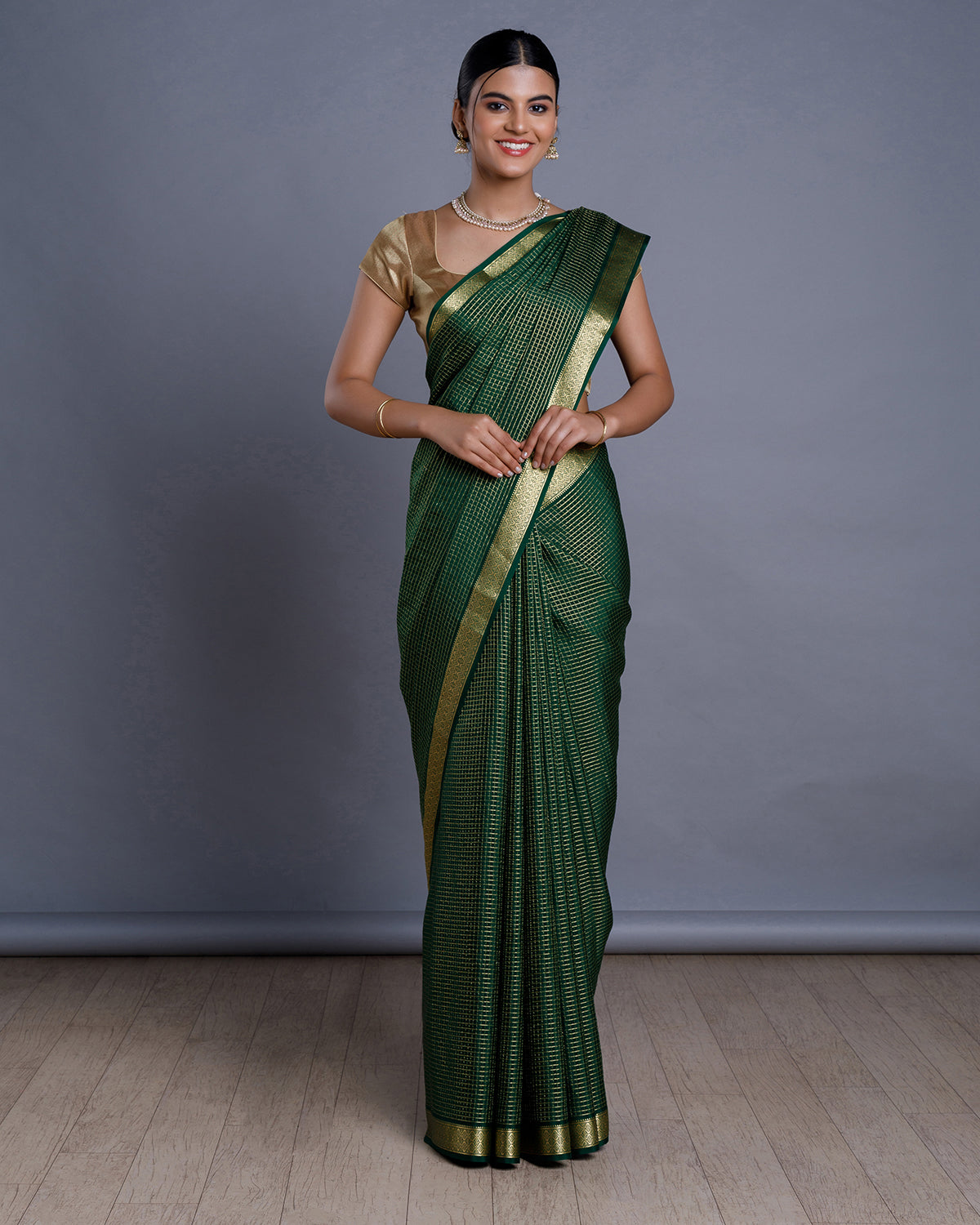 Green Mysore Silk Saree