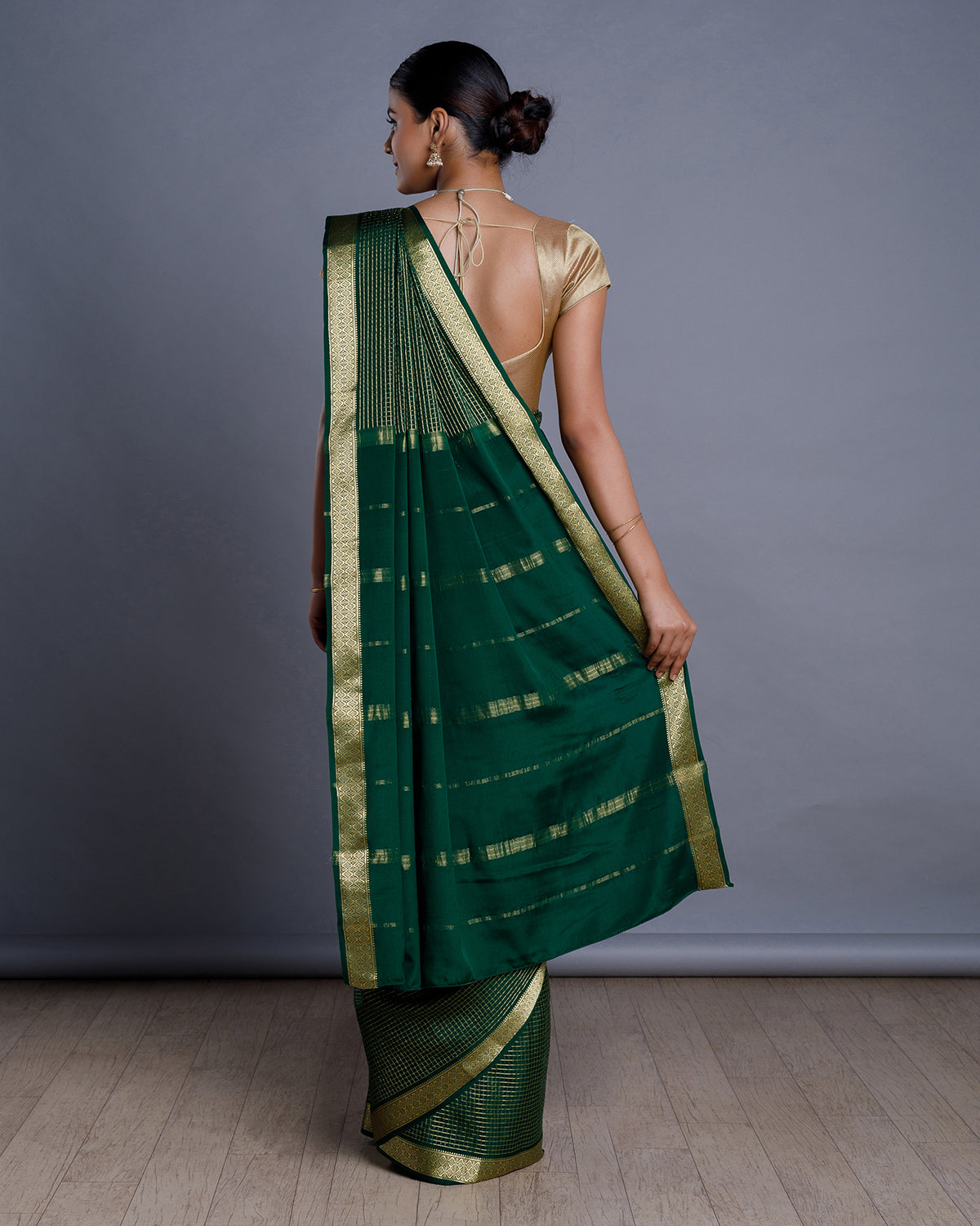 Green Mysore Silk Saree