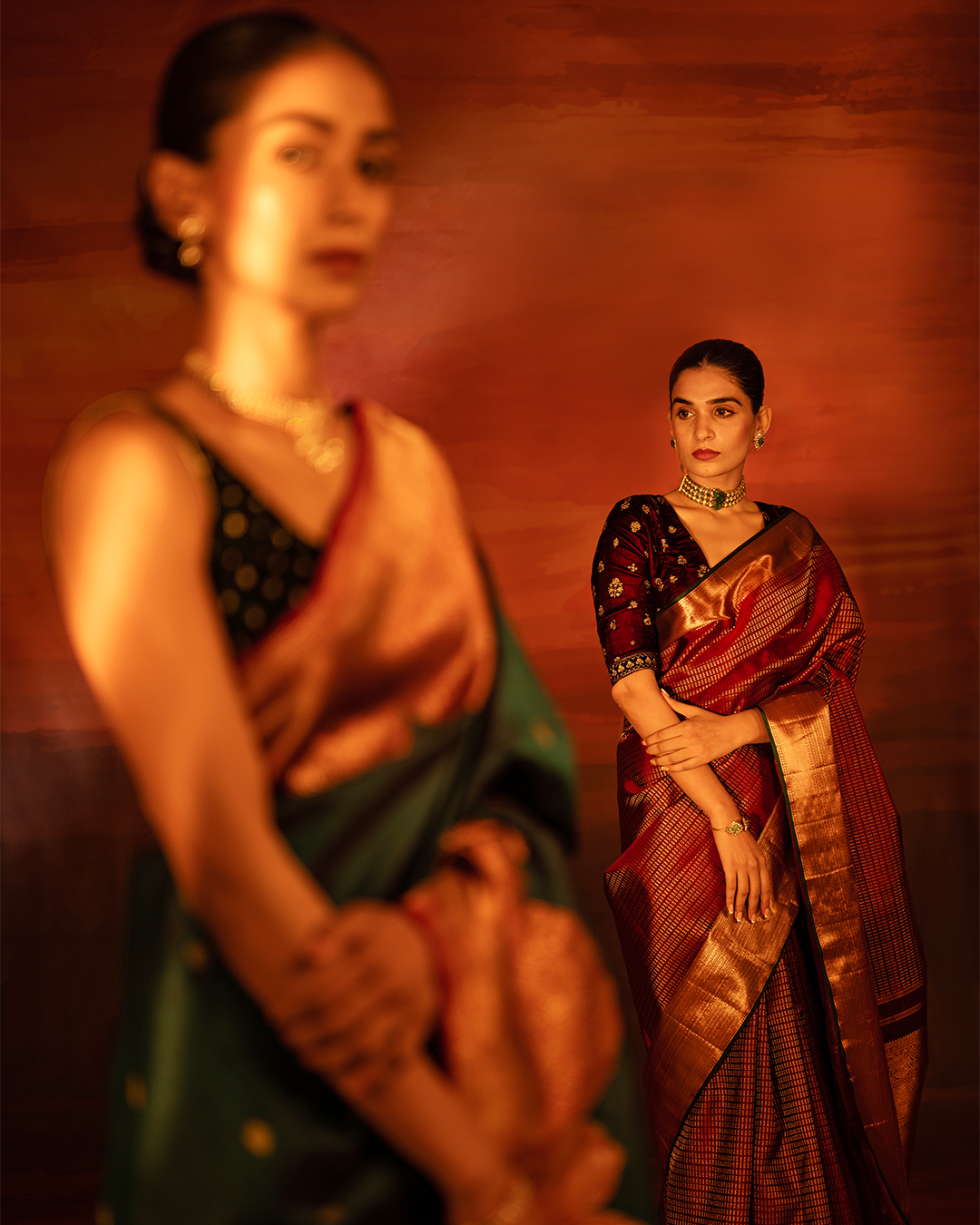 Maroon Kanchivaram Silk Saree