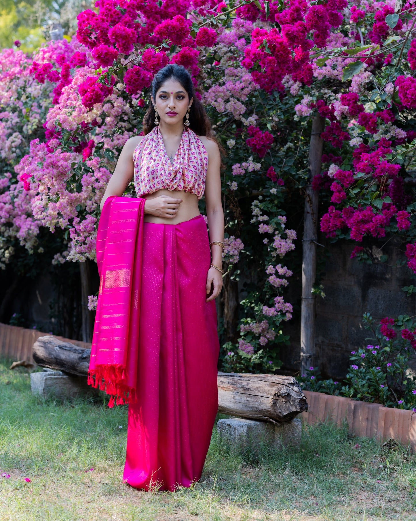 Magenta Kanchivaram Silk Saree