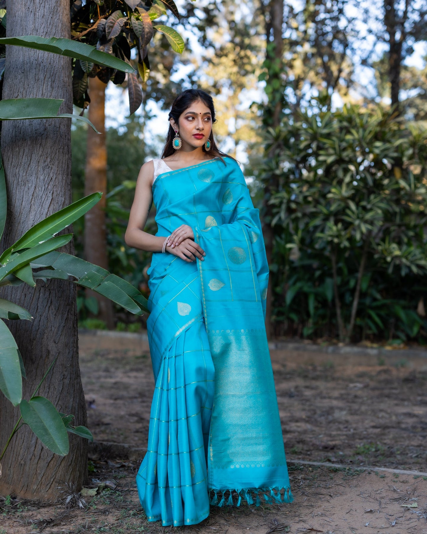 Blue Kanchivaram Silk Saree