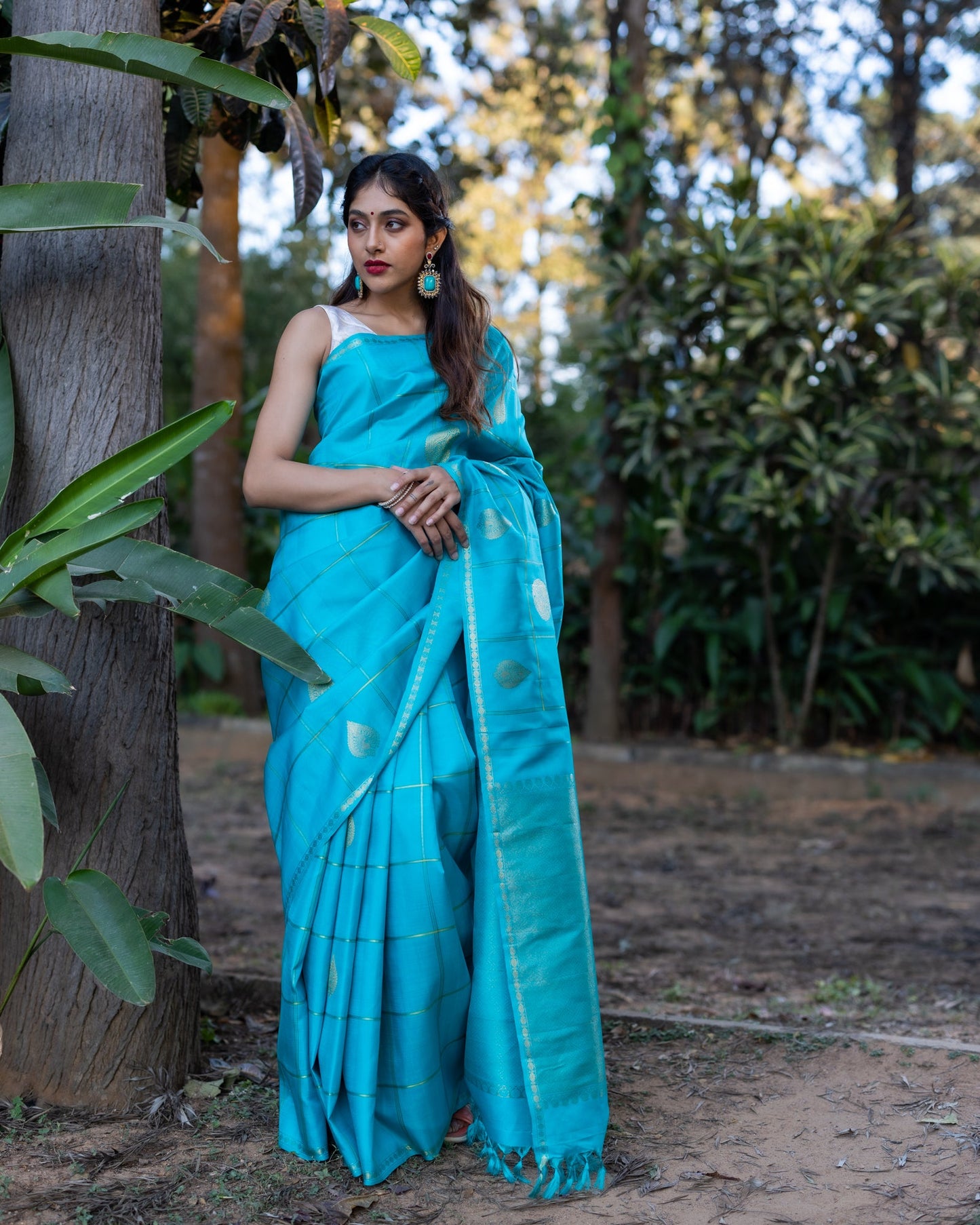 Blue Kanchivaram Silk Saree