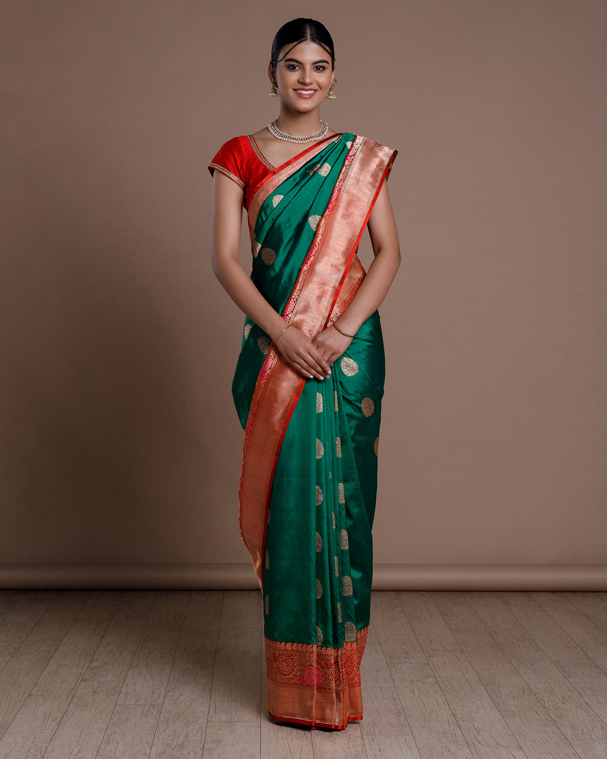 Green Banaras Handloom Silk Saree