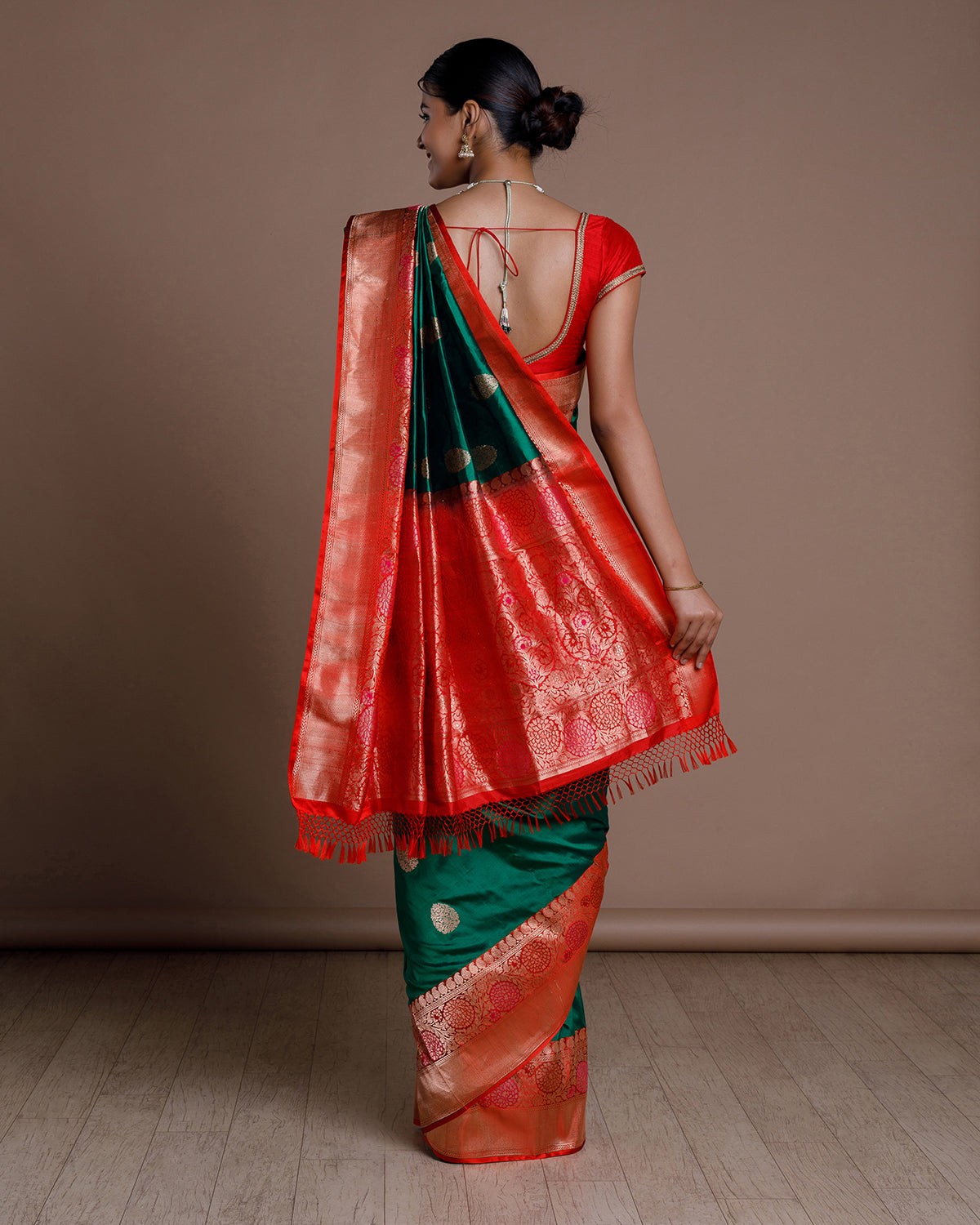 Green Banaras Handloom Silk Saree