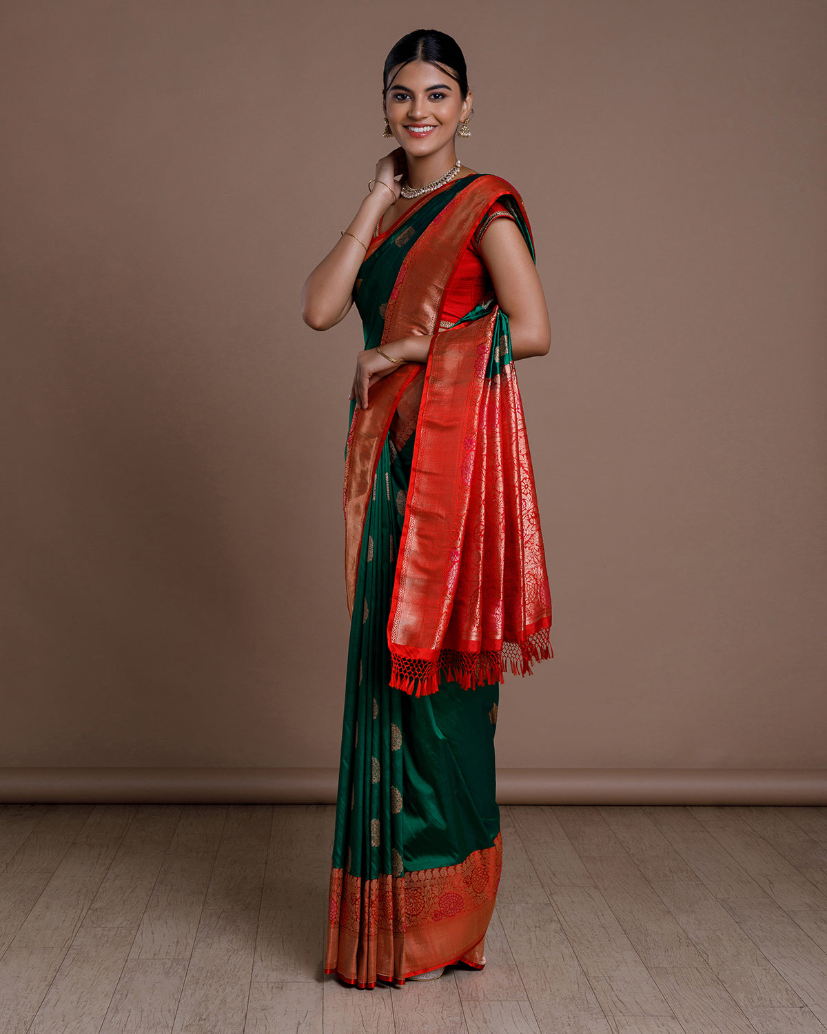 Green Banaras Handloom Silk Saree