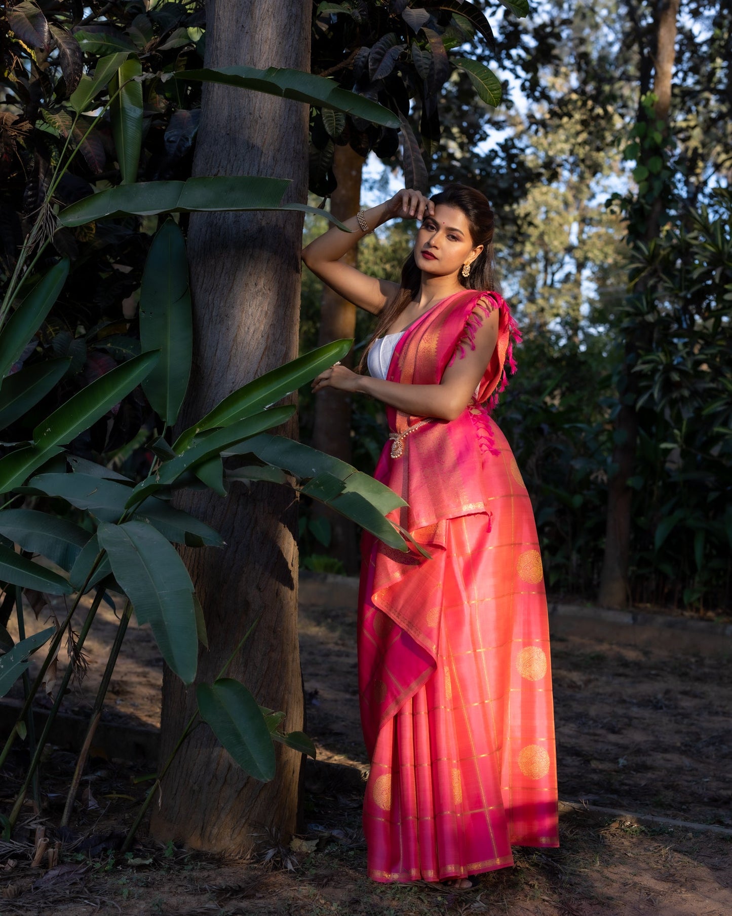 Pink Kanchivaram Silk Saree