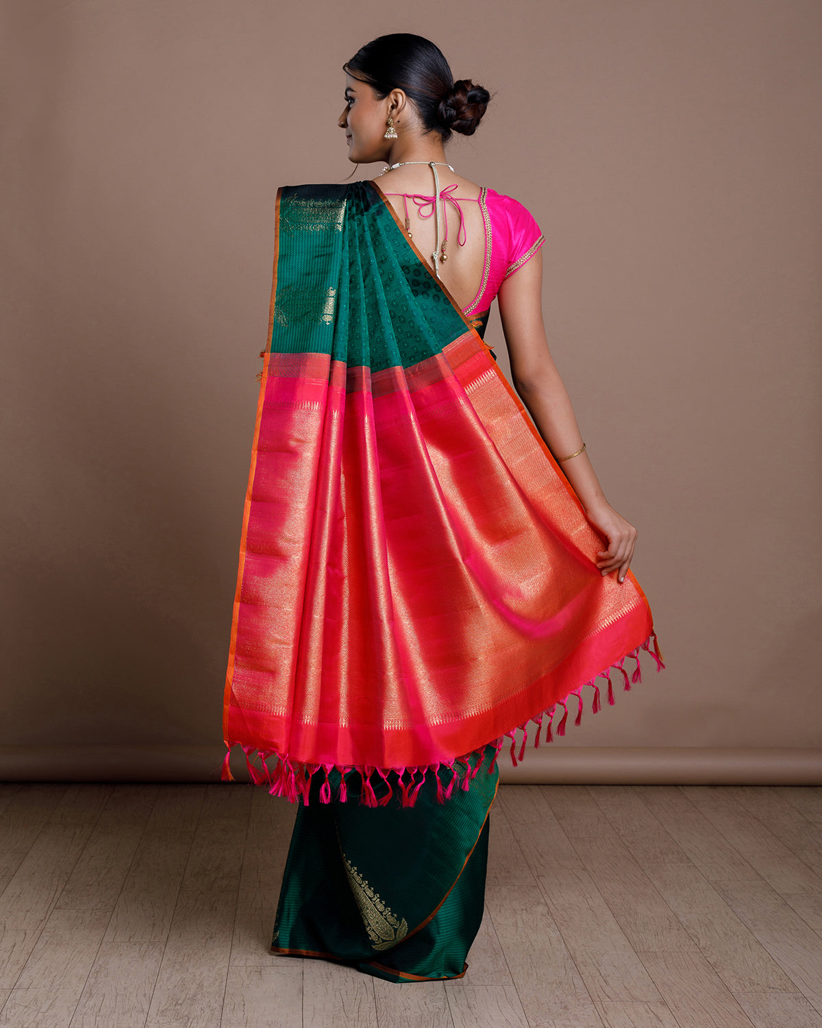 Green Kanchivaram Handloom Silk Saree