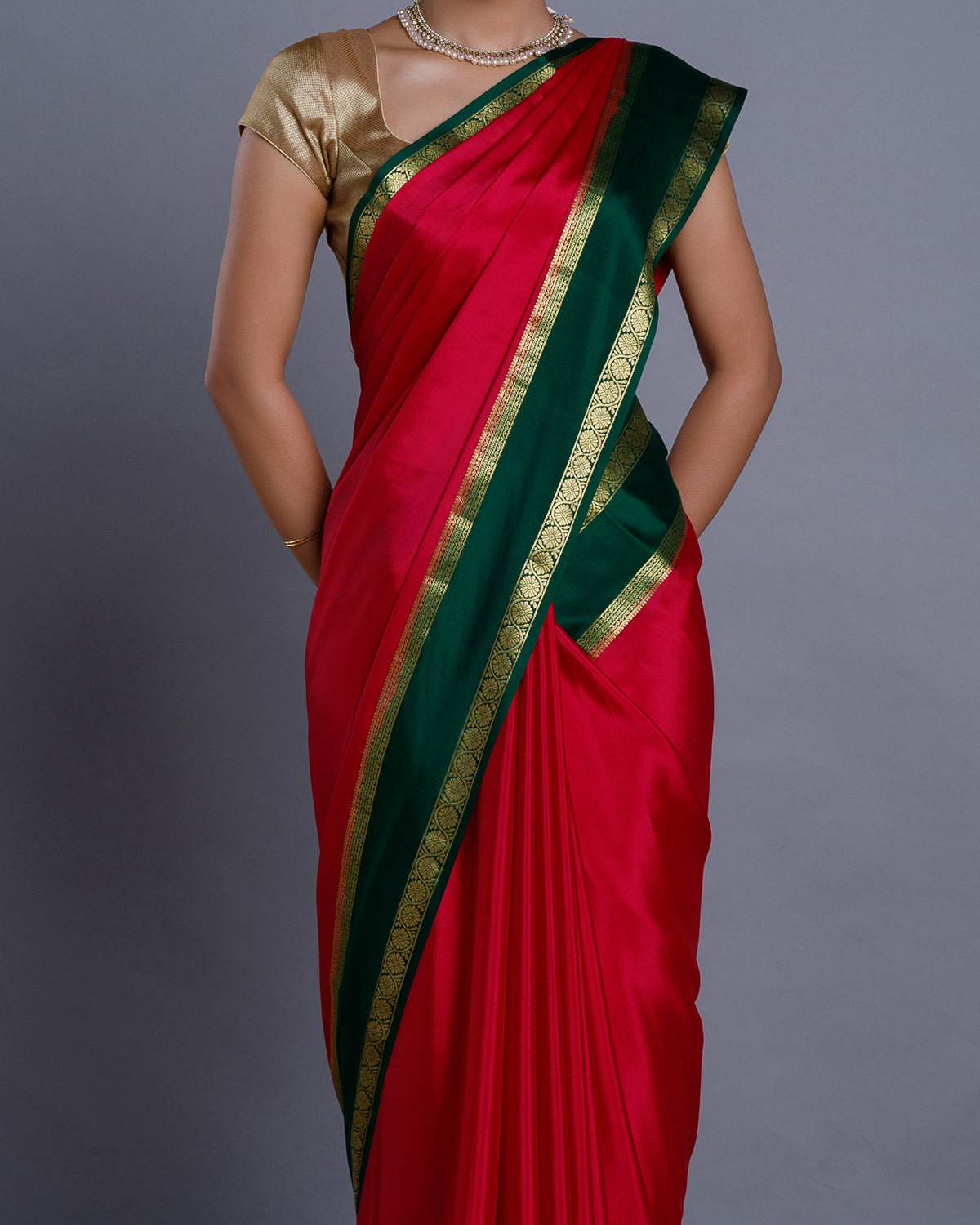 Pink Mysore Silk Saree