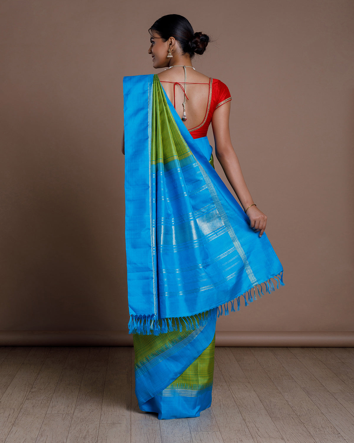 Green Kanchivaram Handloom Silk Saree