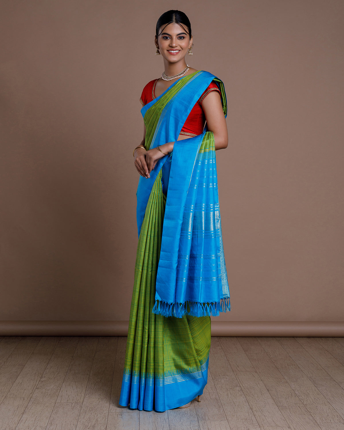 Green Kanchivaram Handloom Silk Saree