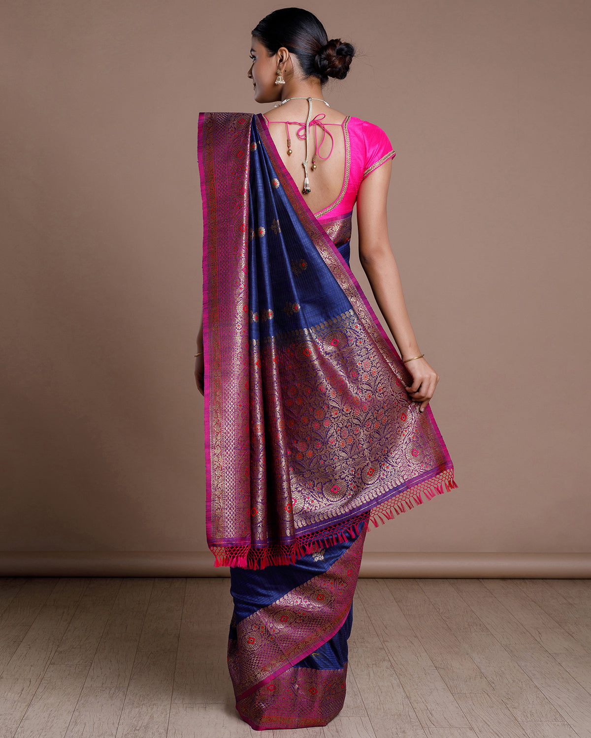 Blue Banaras Handloom Silk Saree