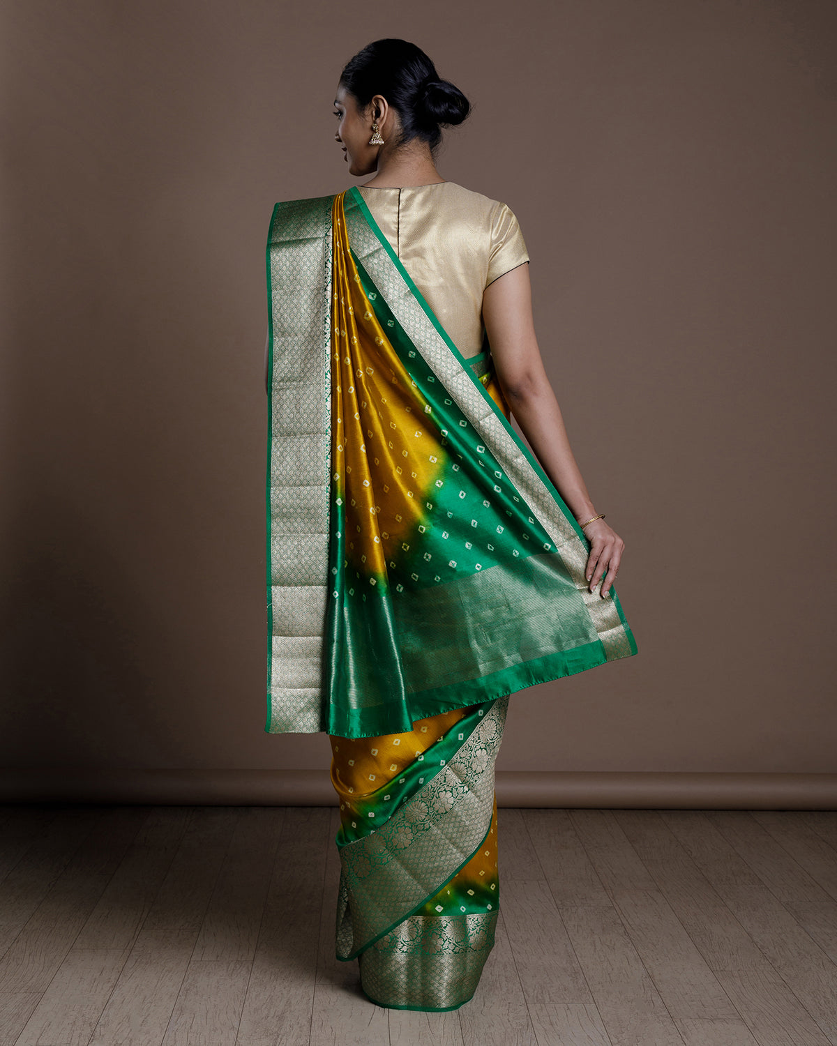 Yellow Banaras Silk Saree