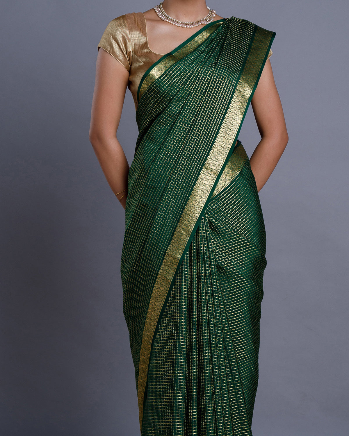 Green Mysore Silk Saree