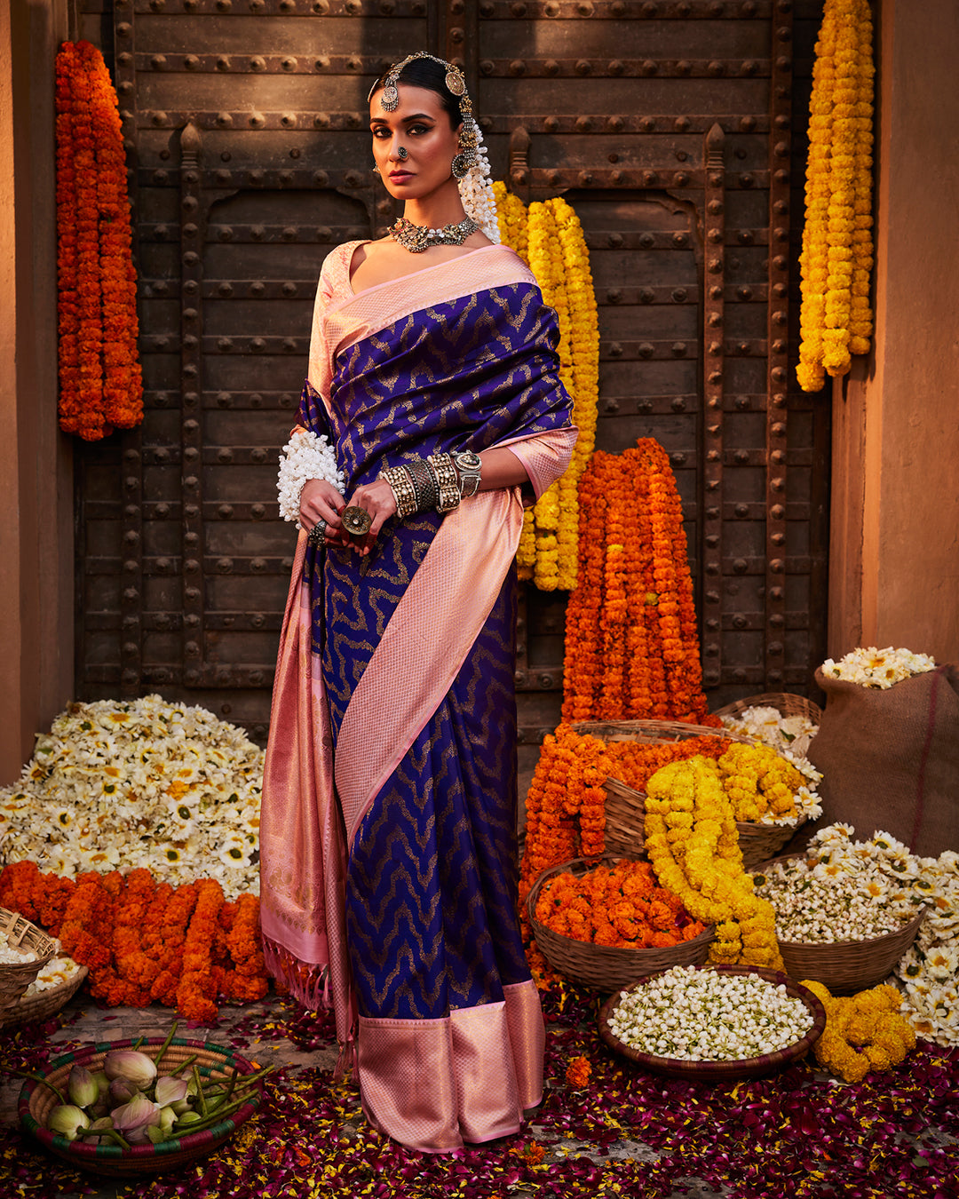Blue Kanchivaram Silk Saree