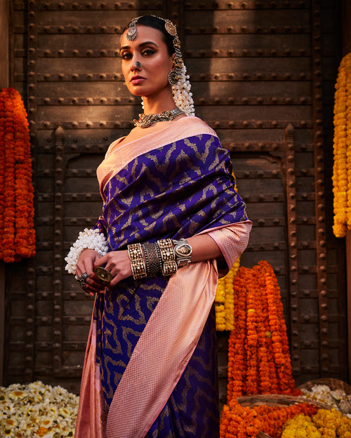 Blue Kanchivaram Silk Saree