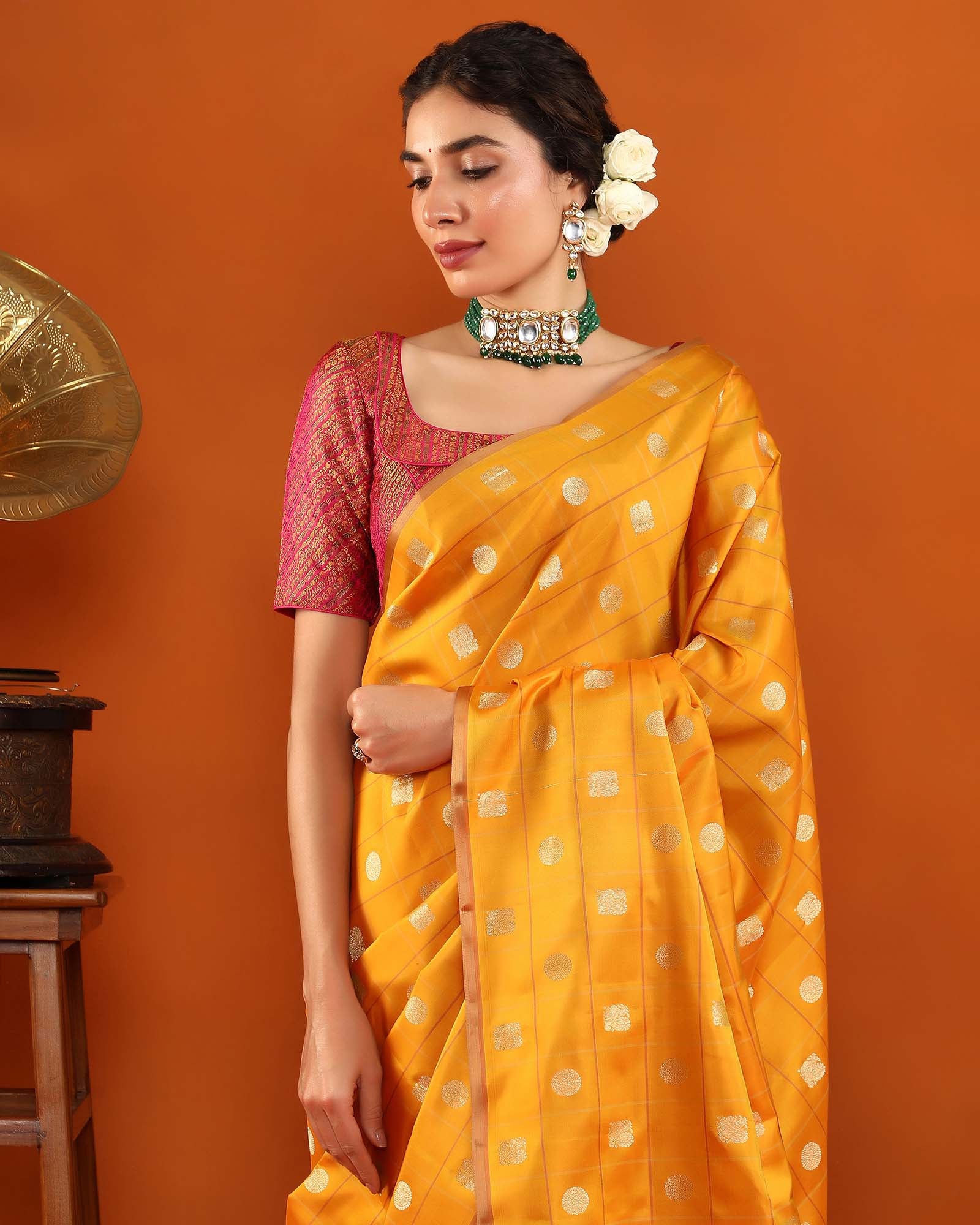 Yellow Kanchivaram Silk