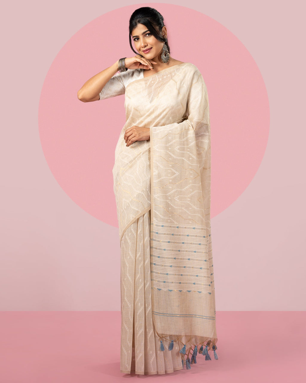 Blended Cotton Saree