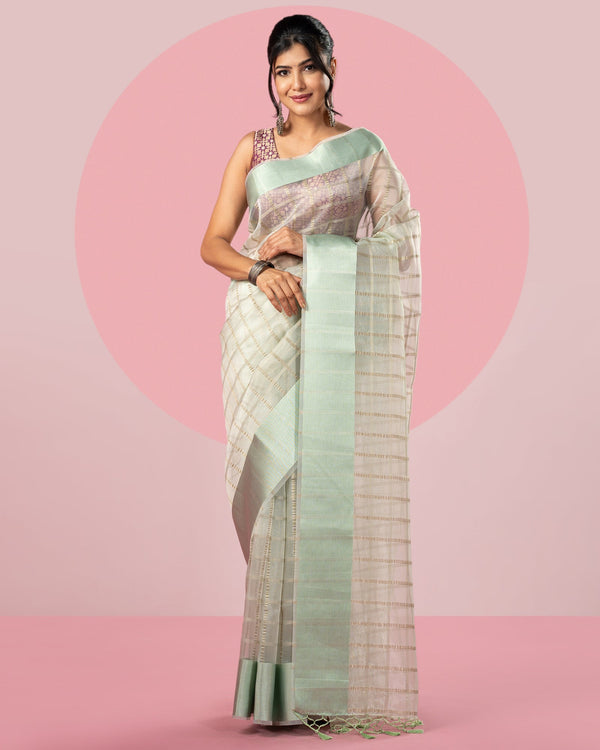 Blended silk ssree