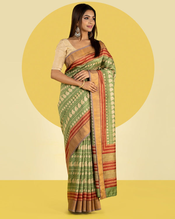  Blended crepe sarees