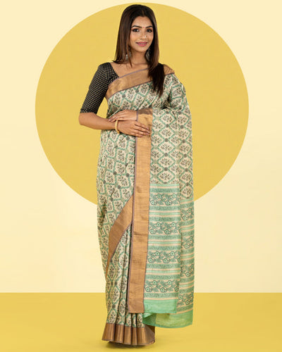 Blended Tussar Saree