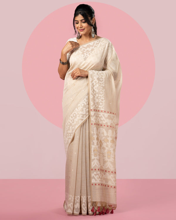 Woven Blended Cotton Saree