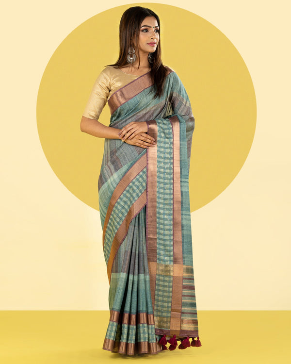 viscose tussar saree