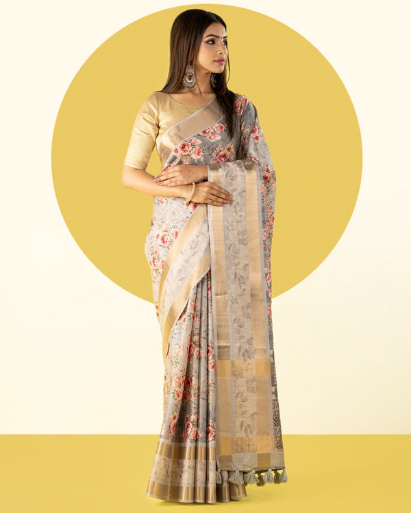 viscose tussar saree