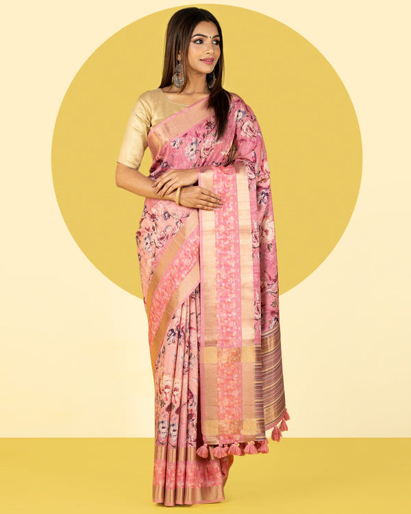 viscose tussar saree