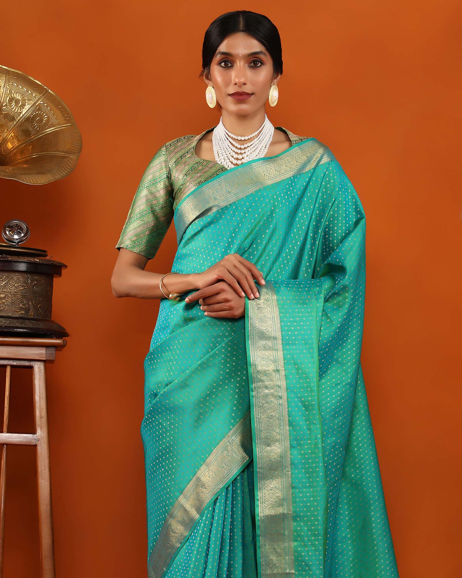 Blue Kanchivaram Silk Saree