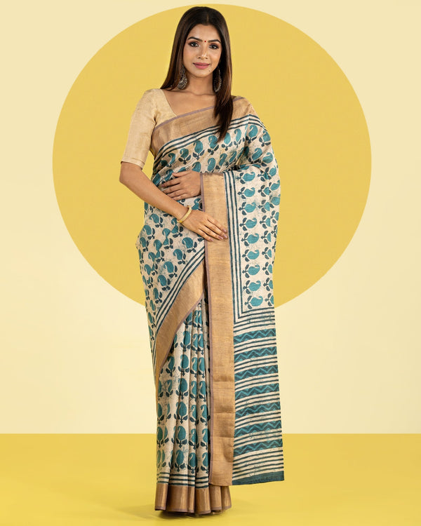 Blended Tussar Saree