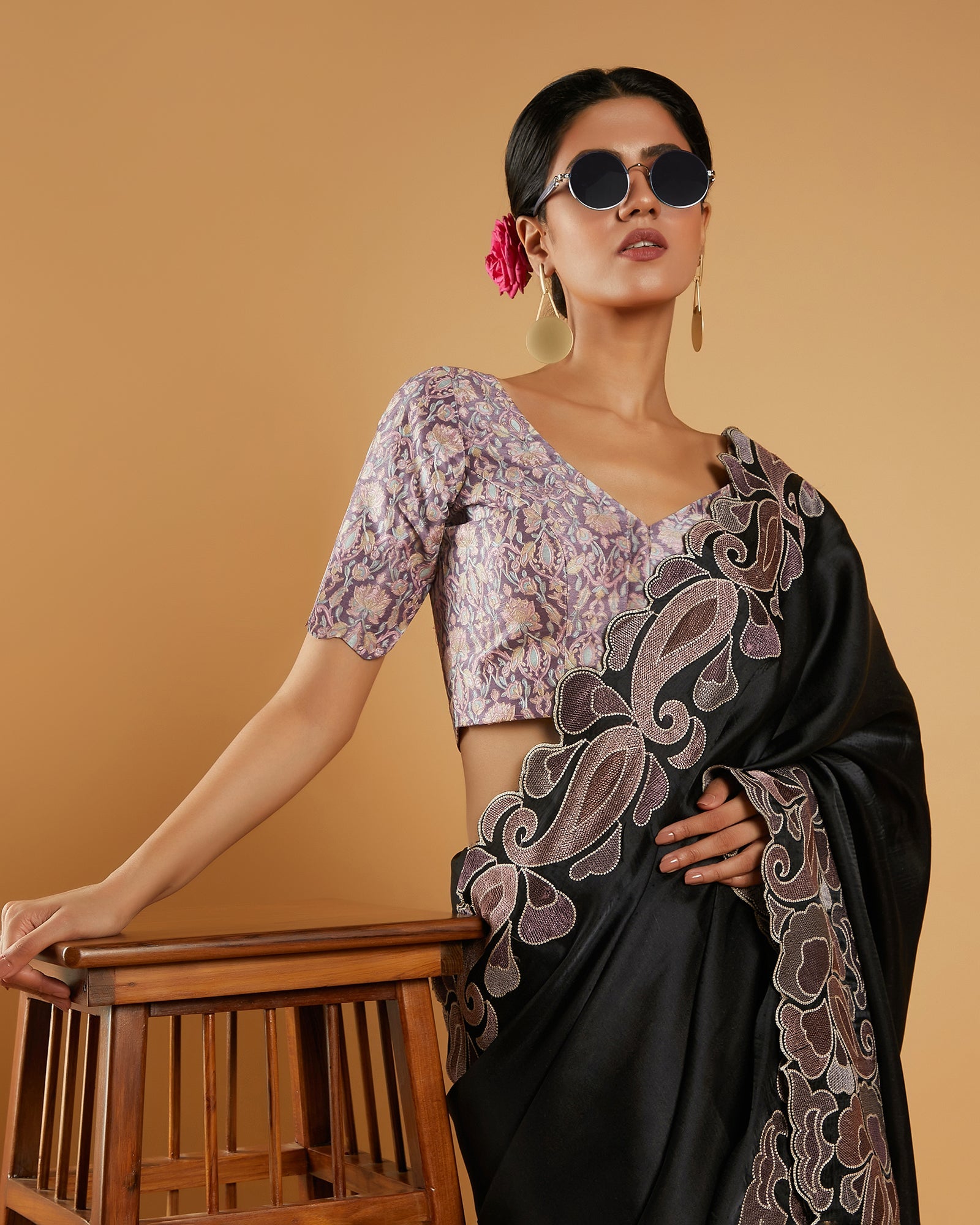 viscose tussar saree