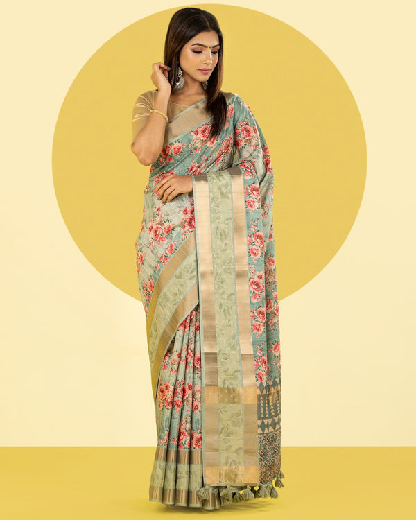viscose tussar saree