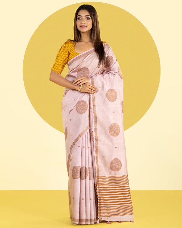 cream saree