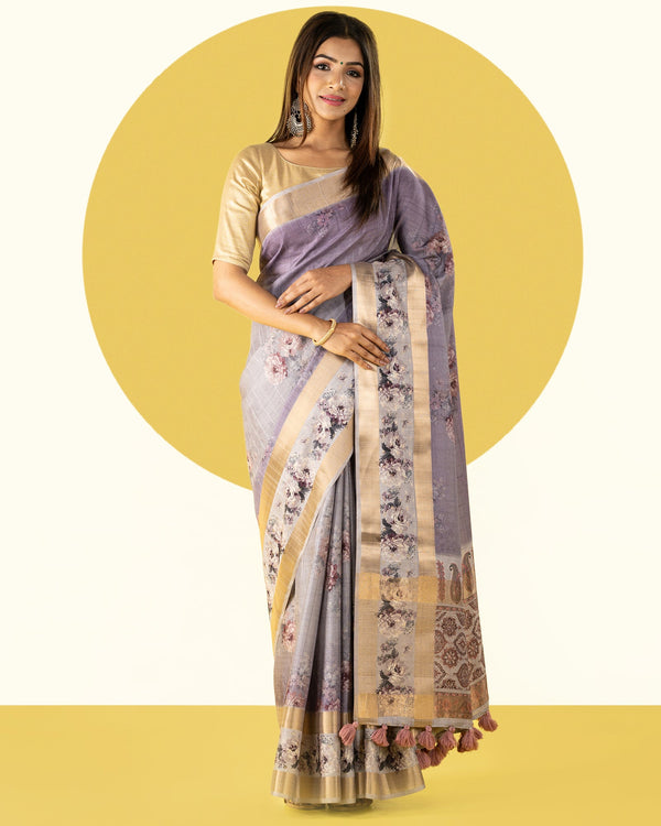 viscose tussar saree