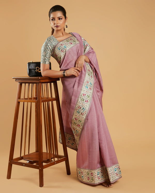 viscose tussar saree