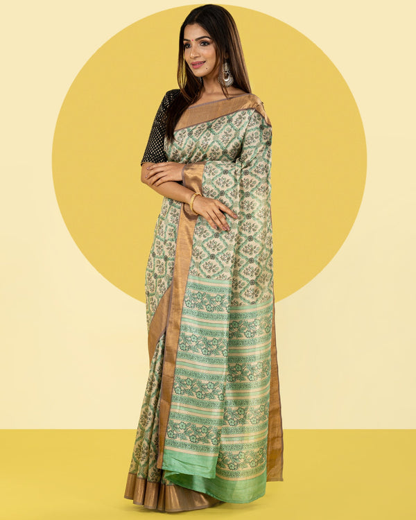 Blended Tussar Saree