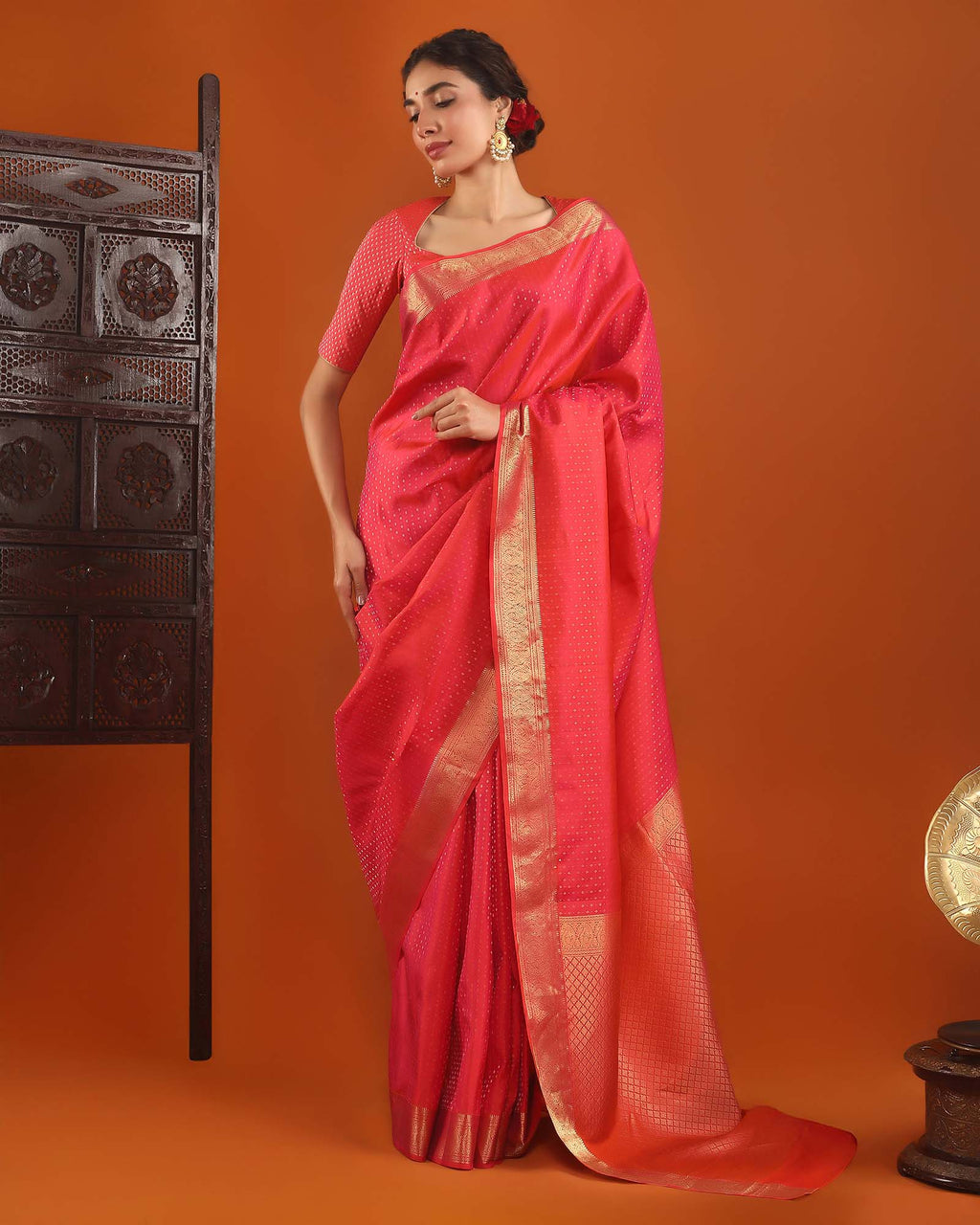 Red Kanchivaram Silk