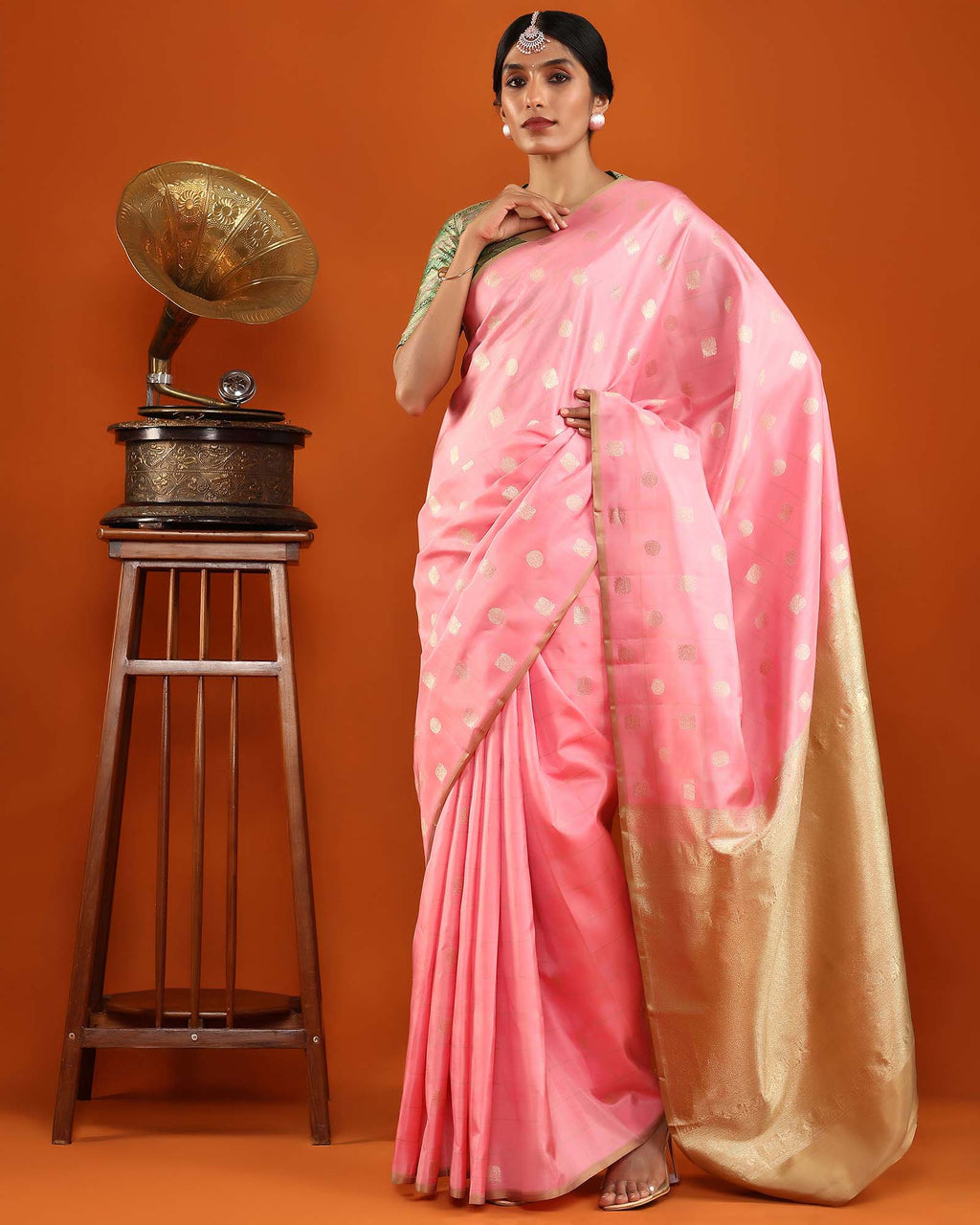 Pink Kanchivaram Silk