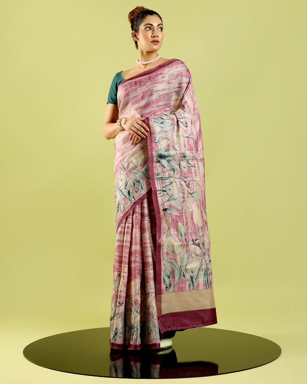 blended georgette saree