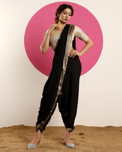 blended satin saree