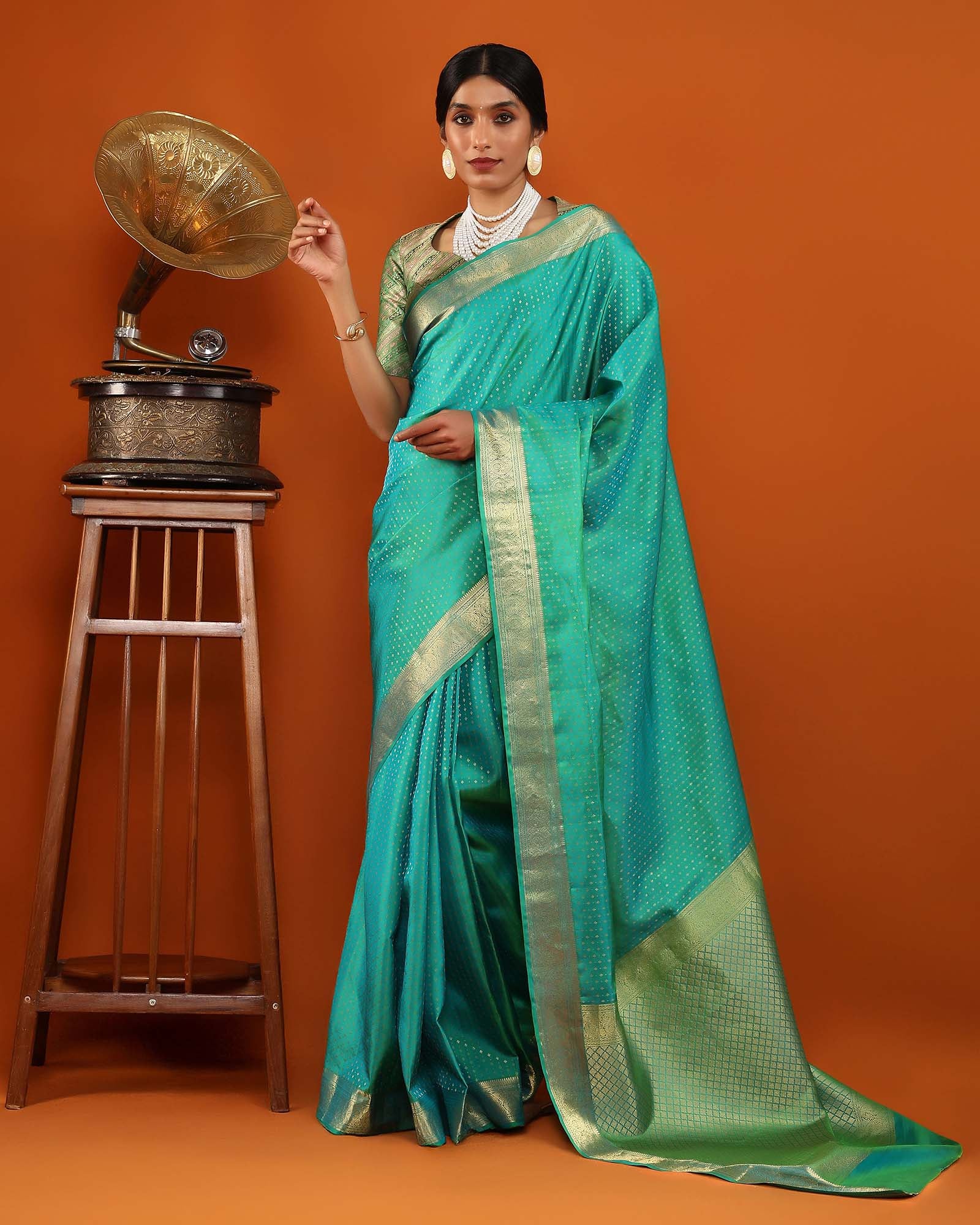 Blue Kanchivaram Silk