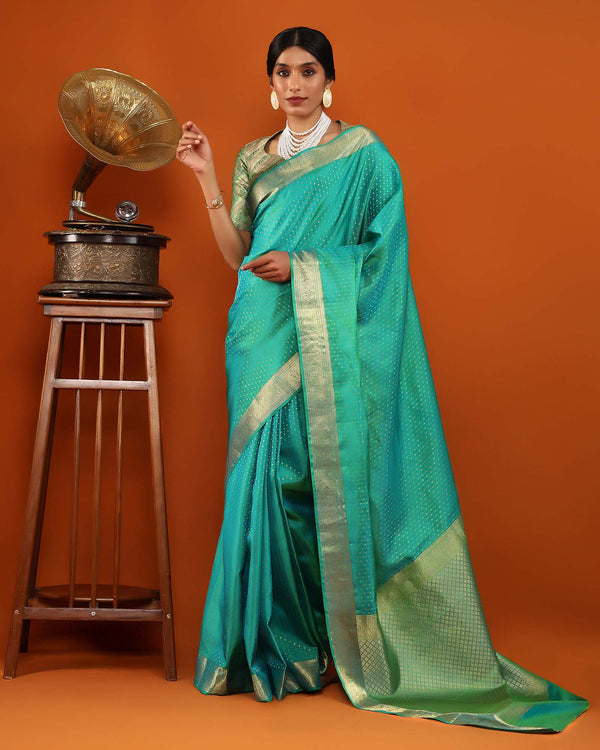 Blue Kanchivaram Silk Saree