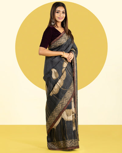 viscose tussar saree