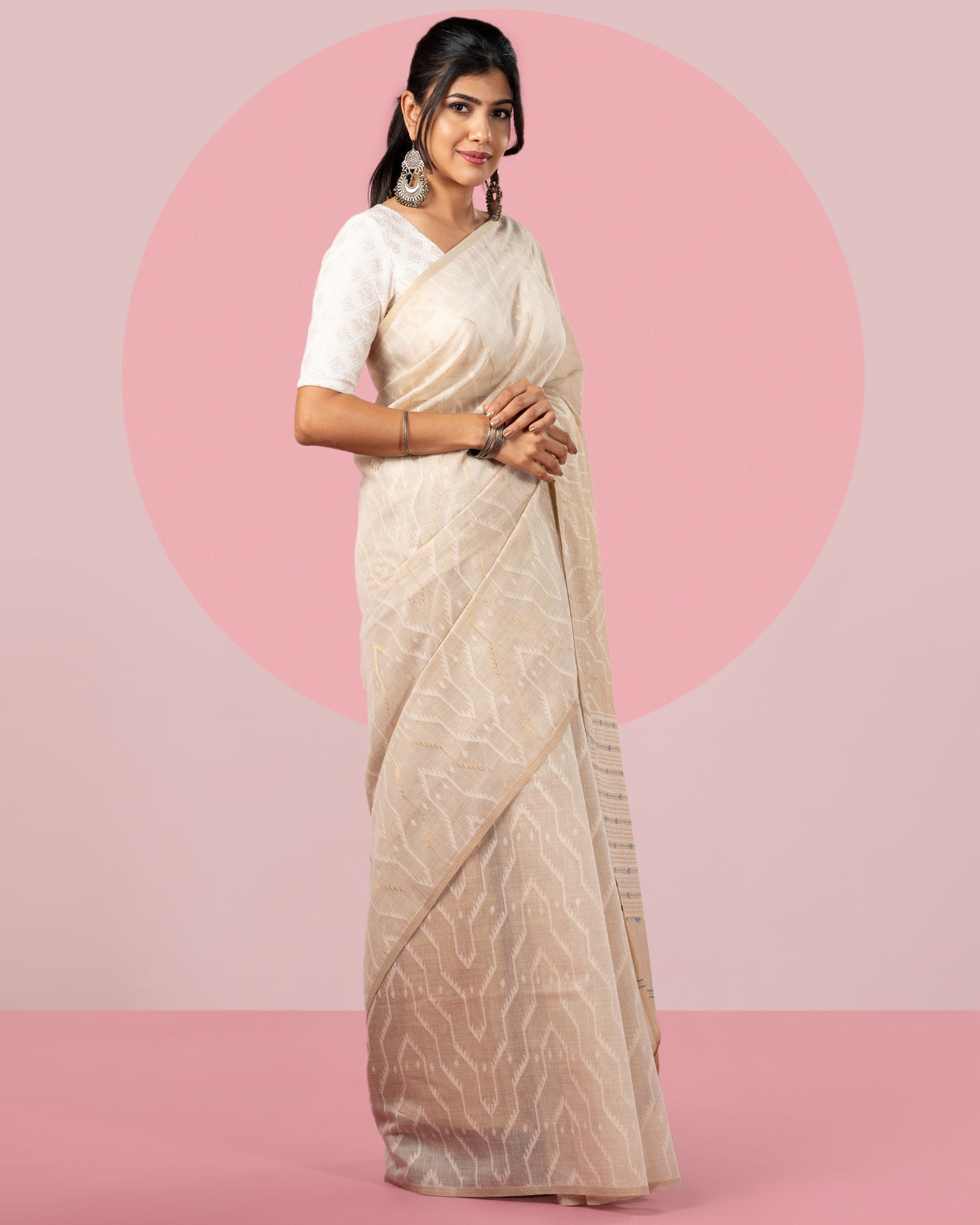Blended Cotton Saree