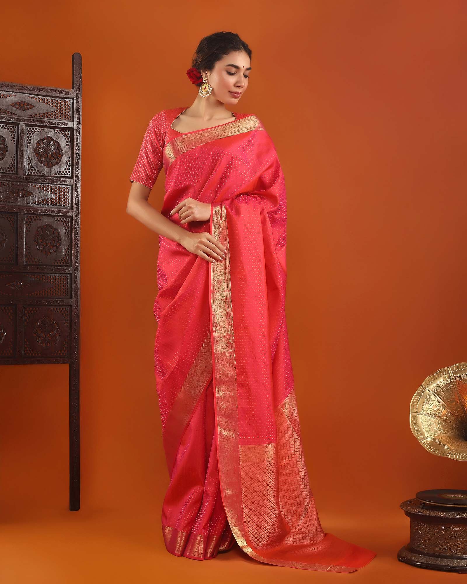 Red Kanchivaram Silk