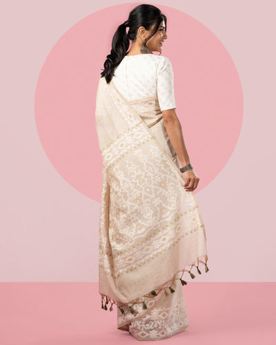 Woven Blended Cotton Saree