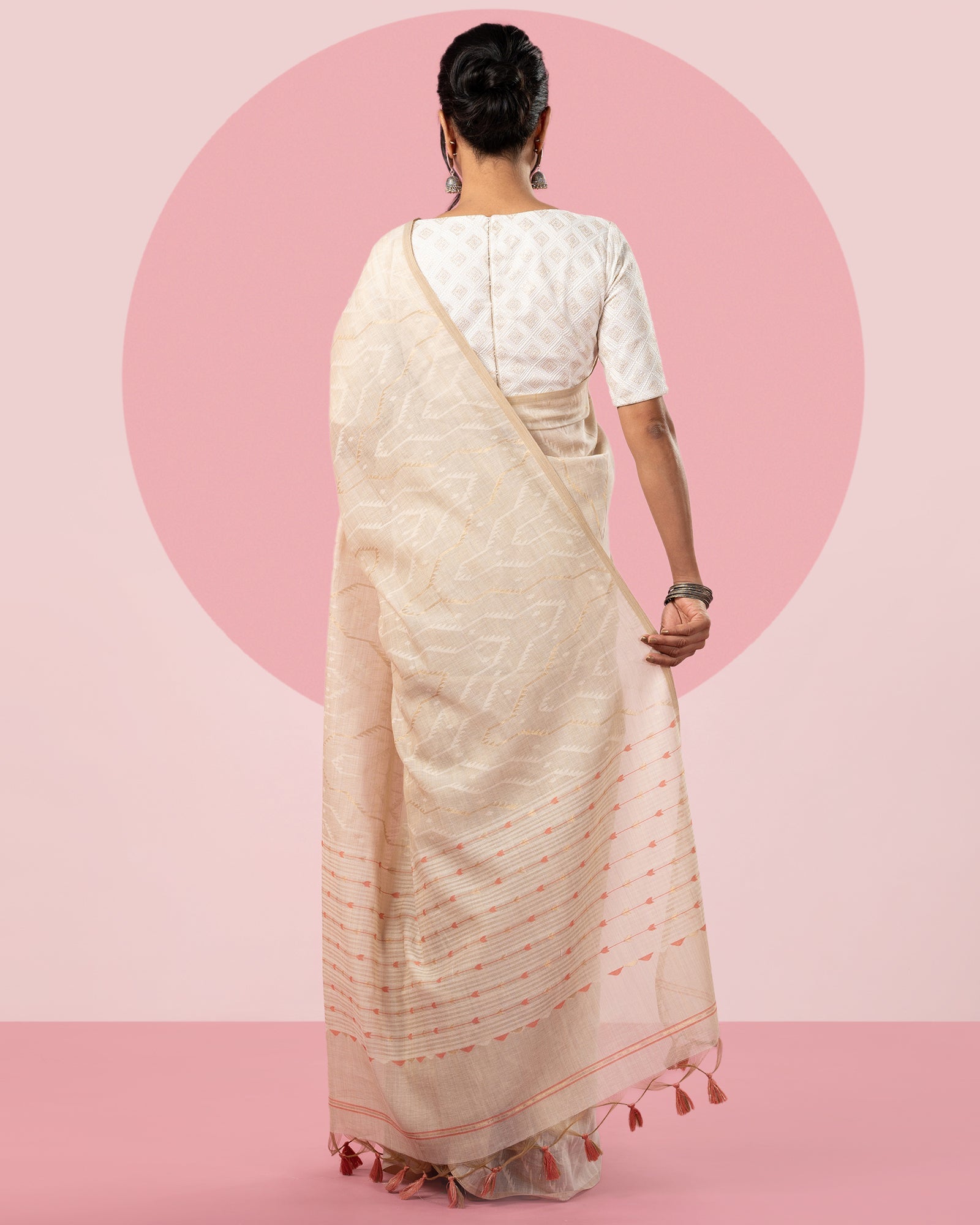 Blended silk ssree