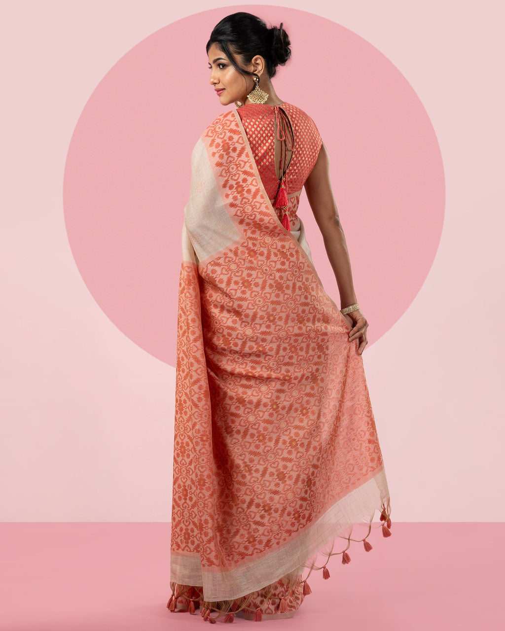 Woven Blended Cotton Saree