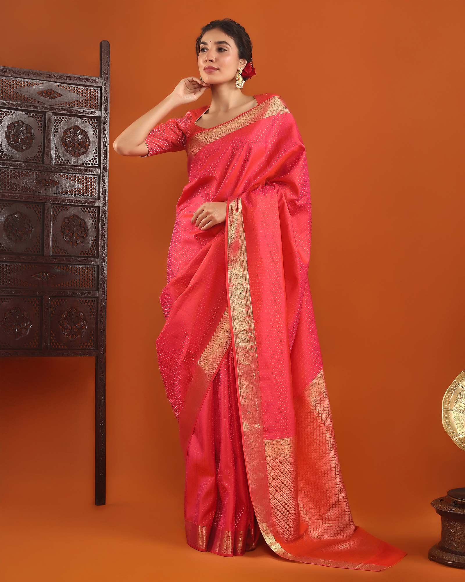 Red Kanchivaram Silk Saree