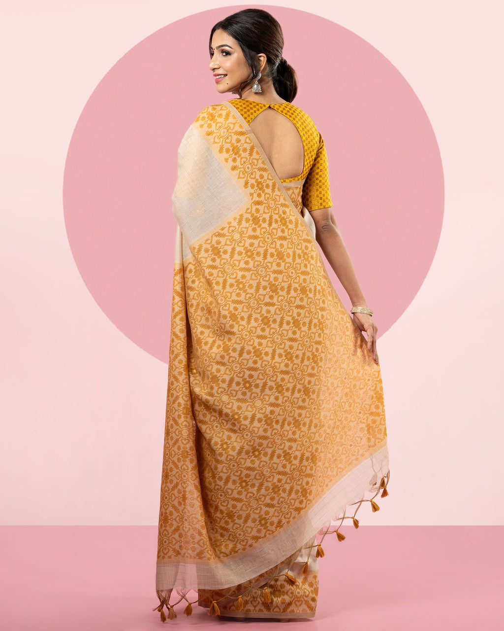 Woven Blended Cotton Saree